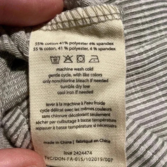 Donni Sandwash Pinstripe Open-Front Cardigan, OSFM, NWT - Picture 9 of 10